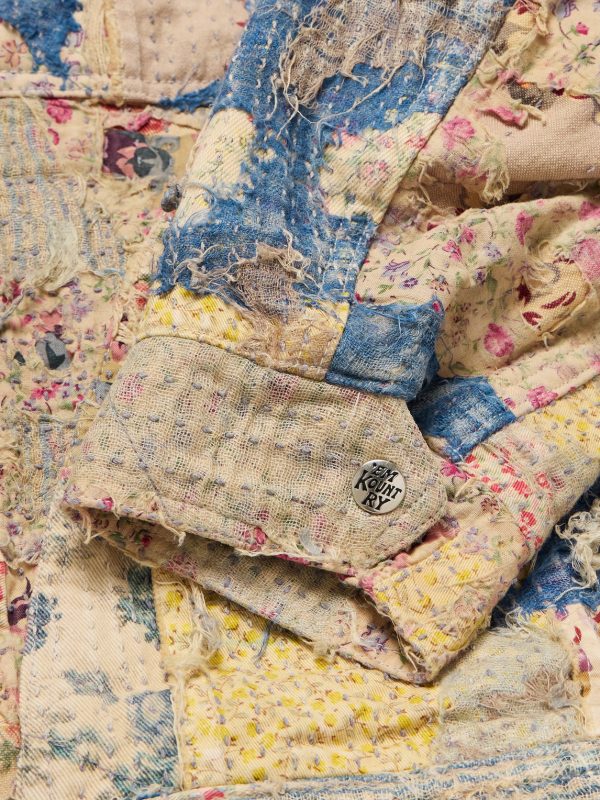 Boro Distressed Patchwork Cotton and Linen-Blend Zip-Up Jacket - E1 Boro Distressed Patchwork Cotton and Linen-Blend Zip-Up Jacket - E1