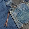 Boro Distressed Patchwork Cotton and Linen-Blend Sweatshirt - CU