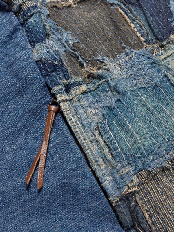Boro Distressed Patchwork Cotton and Linen-Blend Sweatshirt - CU
