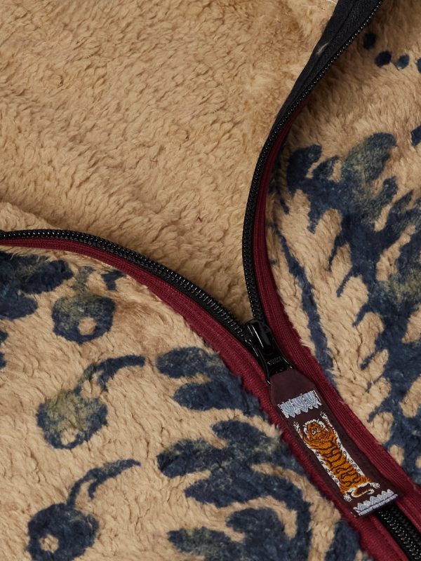 Damask Printed Fleece Jacket - CU
