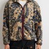Damask Printed Fleece Jacket - FR