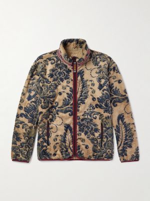 Damask Printed Fleece Jacket