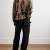 Damask Printed Fleece Jacket - OU