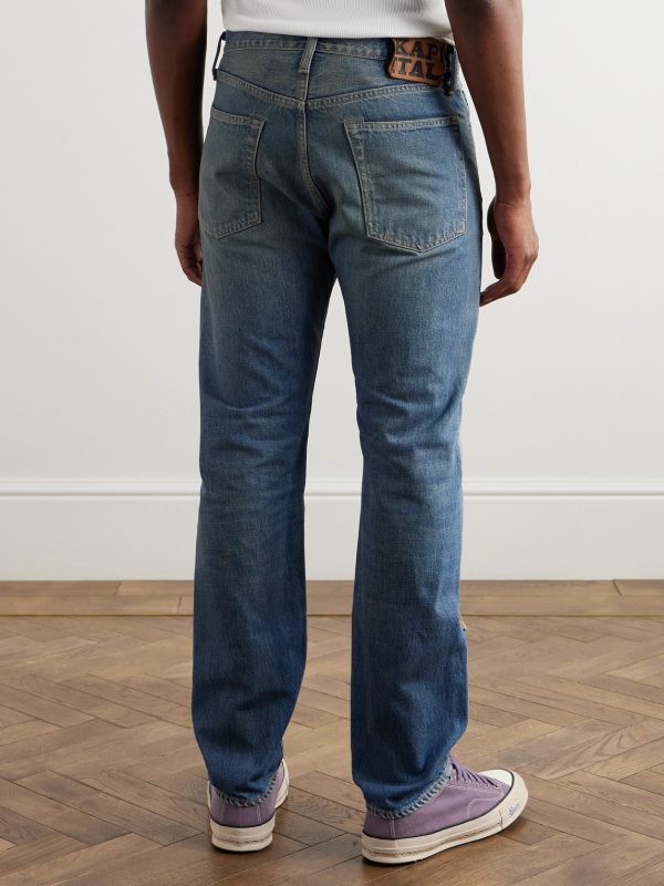 Monkey CISCO Speakeasy Slim-Fit Distressed Denim Jeans - BK
