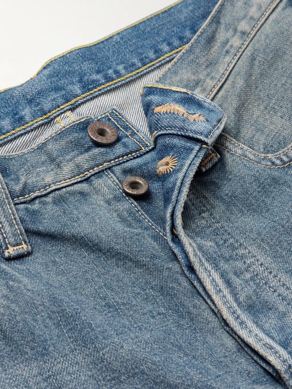 Monkey CISCO Speakeasy Slim-Fit Distressed Denim Jeans - E1
