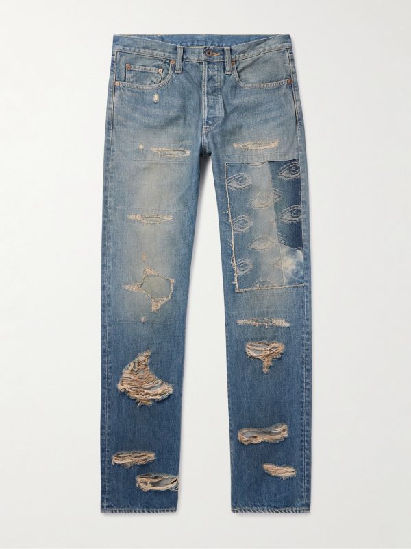 Monkey CISCO Speakeasy Slim-Fit Distressed Denim Jeans