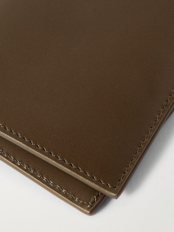 Logo-Print Leather Bifold Wallet - CU Logo-Print Leather Bifold Wallet - CU