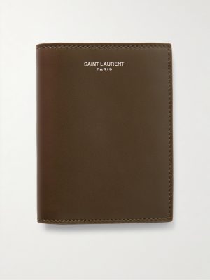 Logo-Print Leather Bifold Wallet