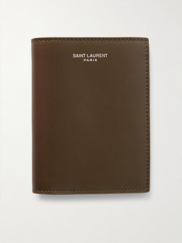 Logo-Print Leather Bifold Wallet Logo-Print Leather Bifold Wallet