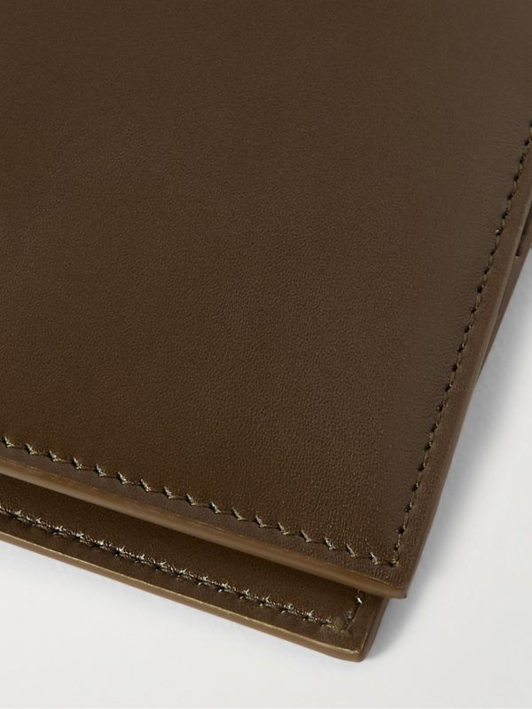 Logo-Print Leather Billfold Wallet - CU Logo-Print Leather Billfold Wallet - CU