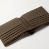 Logo-Print Leather Billfold Wallet - E1 Logo-Print Leather Billfold Wallet - E1