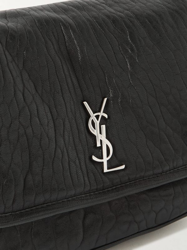 Niki Small Logo-Appliquéd Textured-Leather Messenger Bag - CU Niki Small Logo-Appliquéd Textured-Leather Messenger Bag - CU