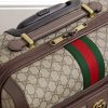 Savoy Leather-Trimmed Printed Coated-Canvas Suitcase - CU Savoy Leather-Trimmed Printed Coated-Canvas Suitcase - CU