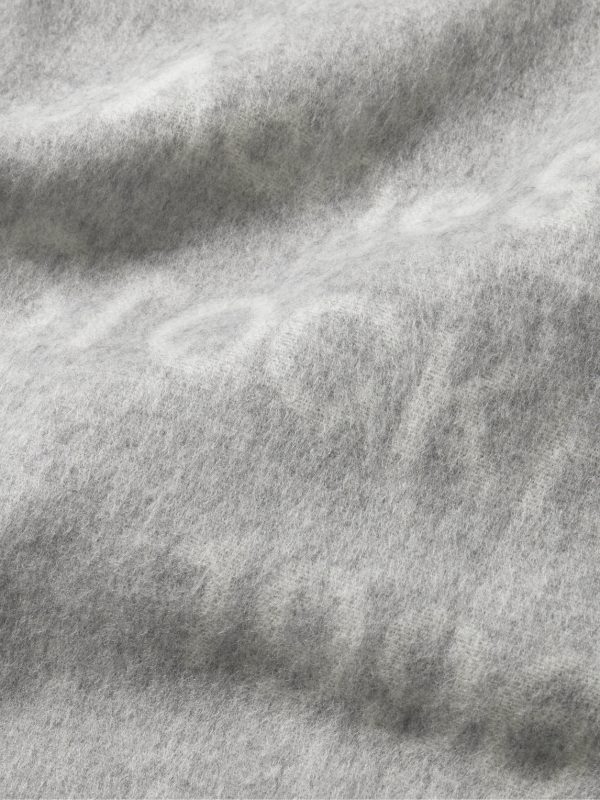 Venus 1996 Logo-Print Fringed Wool Scarf - CU Venus 1996 Logo-Print Fringed Wool Scarf - CU