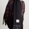 Volly Colour-Block Fringed Logo-Appliquéd Alpaca-Blend Scarf - OU Volly Colour-Block Fringed Logo-Appliquéd Alpaca-Blend Scarf - OU