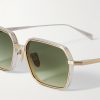 Admiral Rectangular-Frame Titanium Sunglasses - CU Admiral Rectangular-Frame Titanium Sunglasses - CU