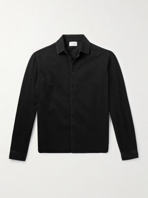 Cotton and Lyocell-Blend Denim Shirt