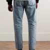 Straight-Leg Distressed Jeans - BK Straight-Leg Distressed Jeans - BK