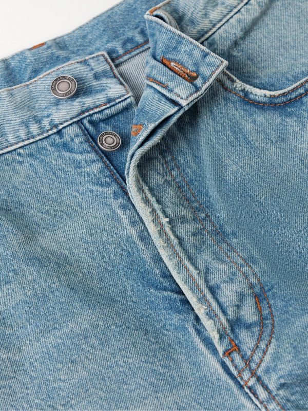 Straight-Leg Distressed Jeans - E1 Straight-Leg Distressed Jeans - E1