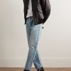 Straight-Leg Distressed Jeans - OU Straight-Leg Distressed Jeans - OU