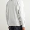 Logo-Embroidered Appliquéd Waffle-Knit Cotton T-Shirt - BK