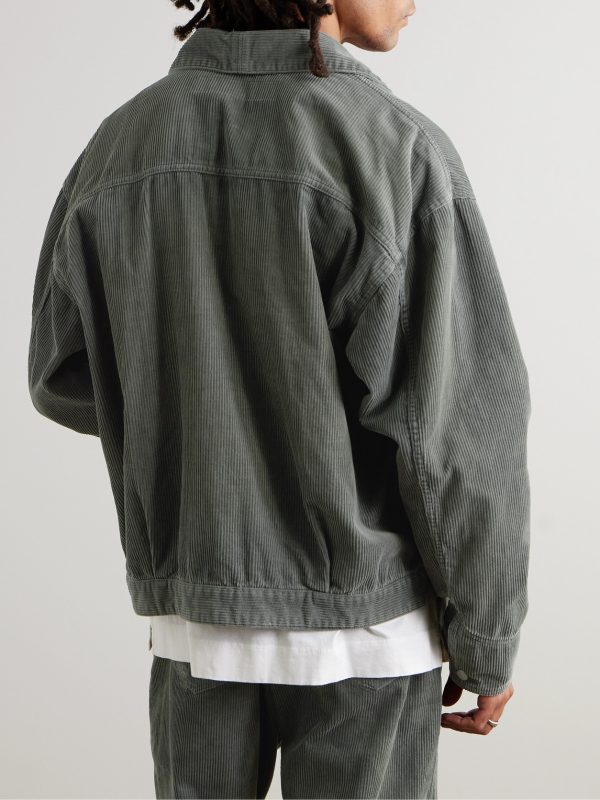 Savage Cotton-Corduroy Trucker Jacket - BK Savage Cotton-Corduroy Trucker Jacket - BK