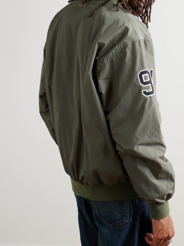 Logo-Appliquéd Nylon Bomber Jacket - BK Logo-Appliquéd Nylon Bomber Jacket - BK