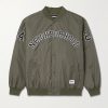 Logo-Appliquéd Nylon Bomber Jacket Logo-Appliquéd Nylon Bomber Jacket