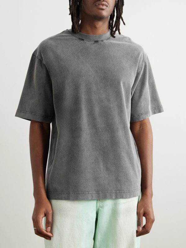Extorr Logo-Appliquéd Garment-Dyed Cotton-Jersey T-Shirt - FR