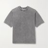 Extorr Logo-Appliquéd Garment-Dyed Cotton-Jersey T-Shirt