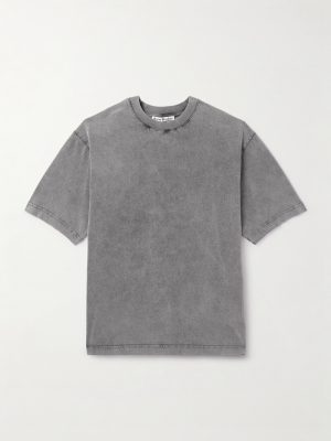 Extorr Logo-Appliquéd Garment-Dyed Cotton-Jersey T-Shirt Extorr Logo-Appliquéd Garment-Dyed Cotton-Jersey T-Shirt