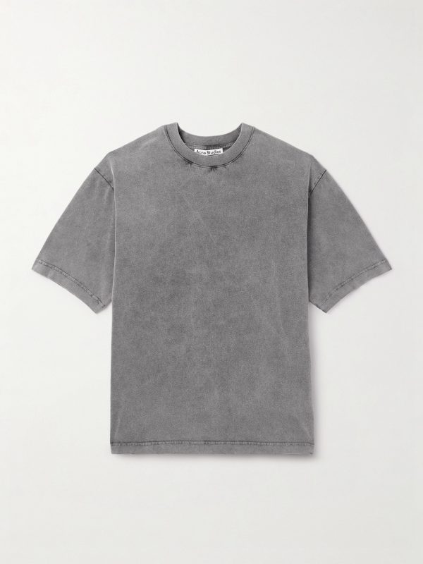 Extorr Logo-Appliquéd Garment-Dyed Cotton-Jersey T-Shirt