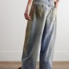 Straight-Leg Distressed Jeans - BK Straight-Leg Distressed Jeans - BK