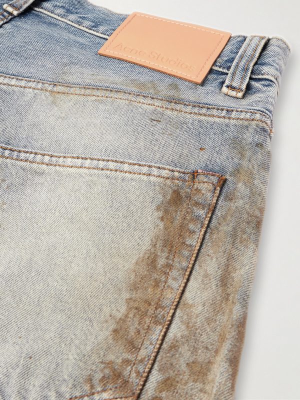 Straight-Leg Distressed Jeans - CU Straight-Leg Distressed Jeans - CU