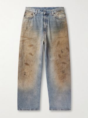 Straight-Leg Distressed Jeans Straight-Leg Distressed Jeans