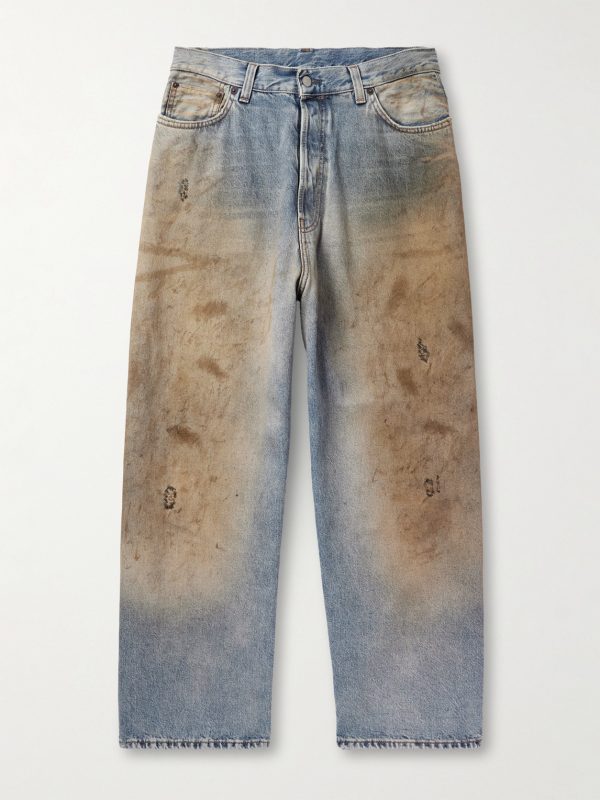 Straight-Leg Distressed Jeans Straight-Leg Distressed Jeans