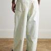 Wide-Leg Distressed Jeans - BK Wide-Leg Distressed Jeans - BK