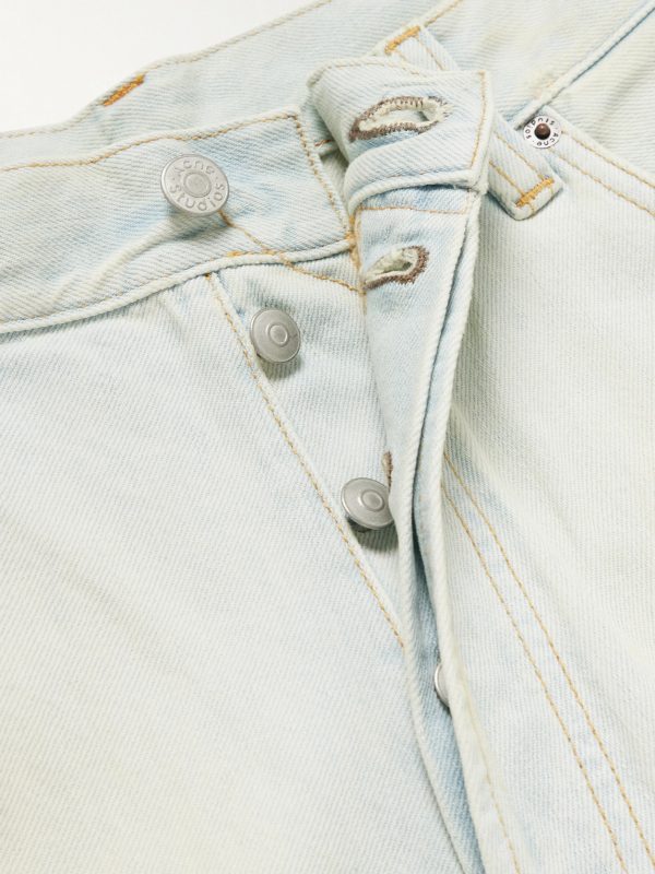 Wide-Leg Distressed Jeans - E1 Wide-Leg Distressed Jeans - E1