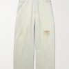 Wide-Leg Distressed Jeans Wide-Leg Distressed Jeans