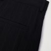 Wide-Leg Pinstriped Twill Trousers - CU