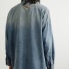 Paint-Splattered Organic Denim Shirt - BK
