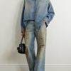 Paint-Splattered Organic Denim Shirt - OU