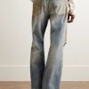 Straight-Leg Distressed Jeans - BK Straight-Leg Distressed Jeans - BK