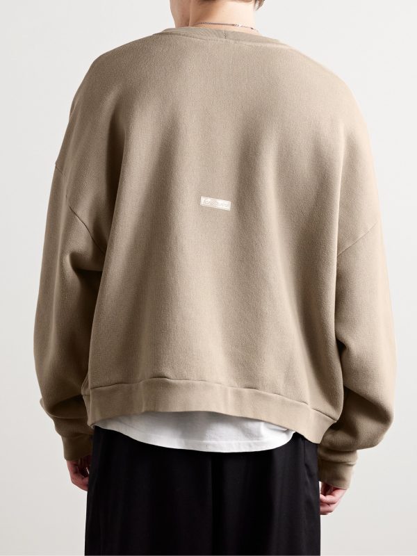 Fester U Garment-Dyed Cotton-Jersey Sweatshirt - BK Fester U Garment-Dyed Cotton-Jersey Sweatshirt - BK