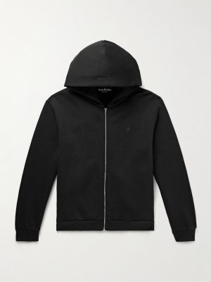 Fupiter Logo-Appliquéd Cotton-Jersey Zip-Up Hoodie Fupiter Logo-Appliquéd Cotton-Jersey Zip-Up Hoodie