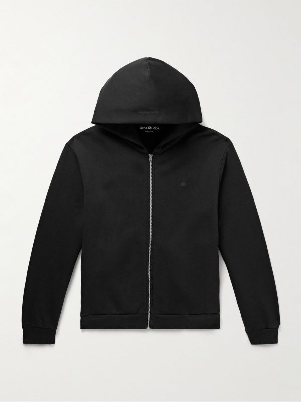 Fupiter Logo-Appliquéd Cotton-Jersey Zip-Up Hoodie