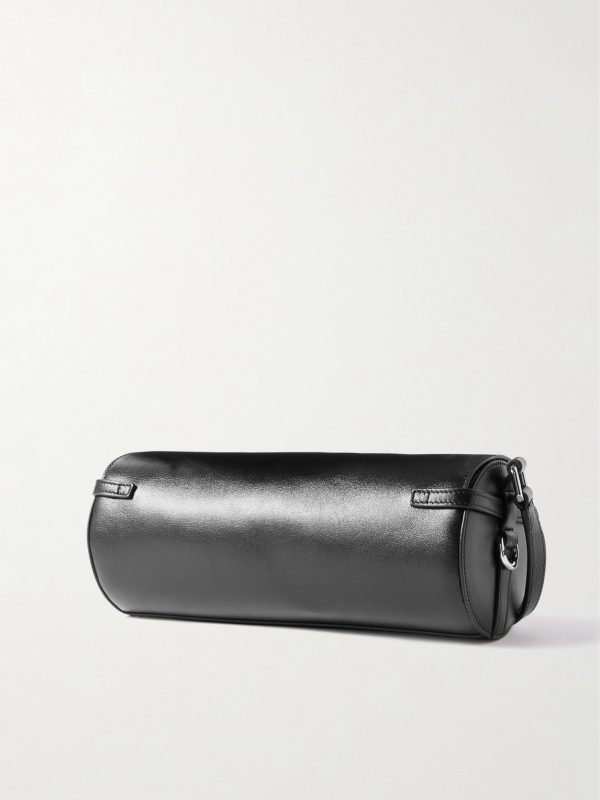 Voyou Roller Leather Messenger Bag - BK Voyou Roller Leather Messenger Bag - BK