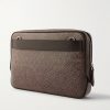 Cross-Grain Leather Messenger Bag - BK Cross-Grain Leather Messenger Bag - BK