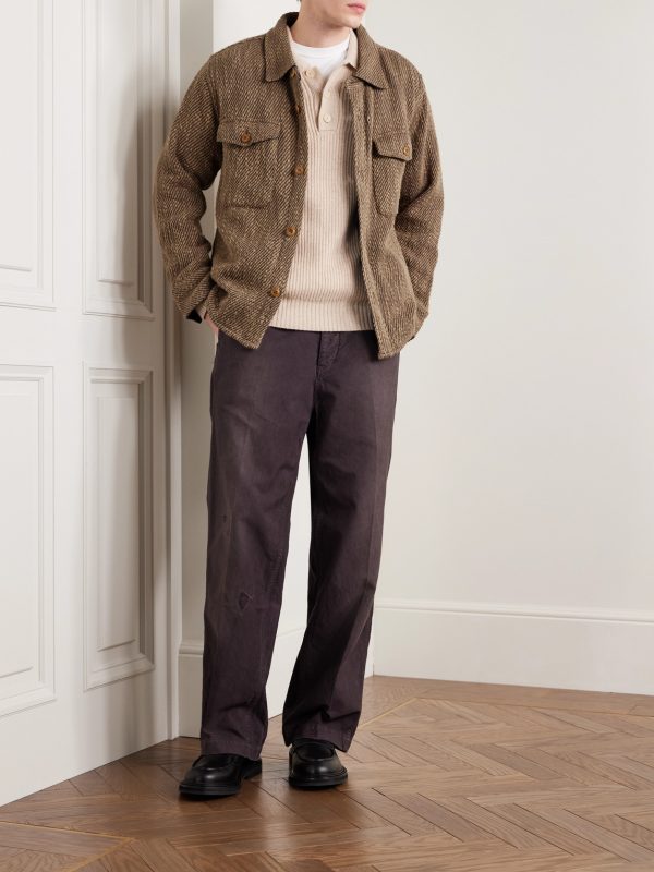 Leibes Cotton-Twill Shirt Jacket - OU Leibes Cotton-Twill Shirt Jacket - OU