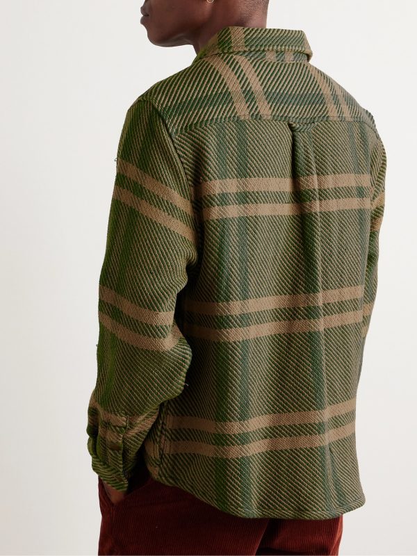 Checked Cotton-Twill Jacket - BK Checked Cotton-Twill Jacket - BK